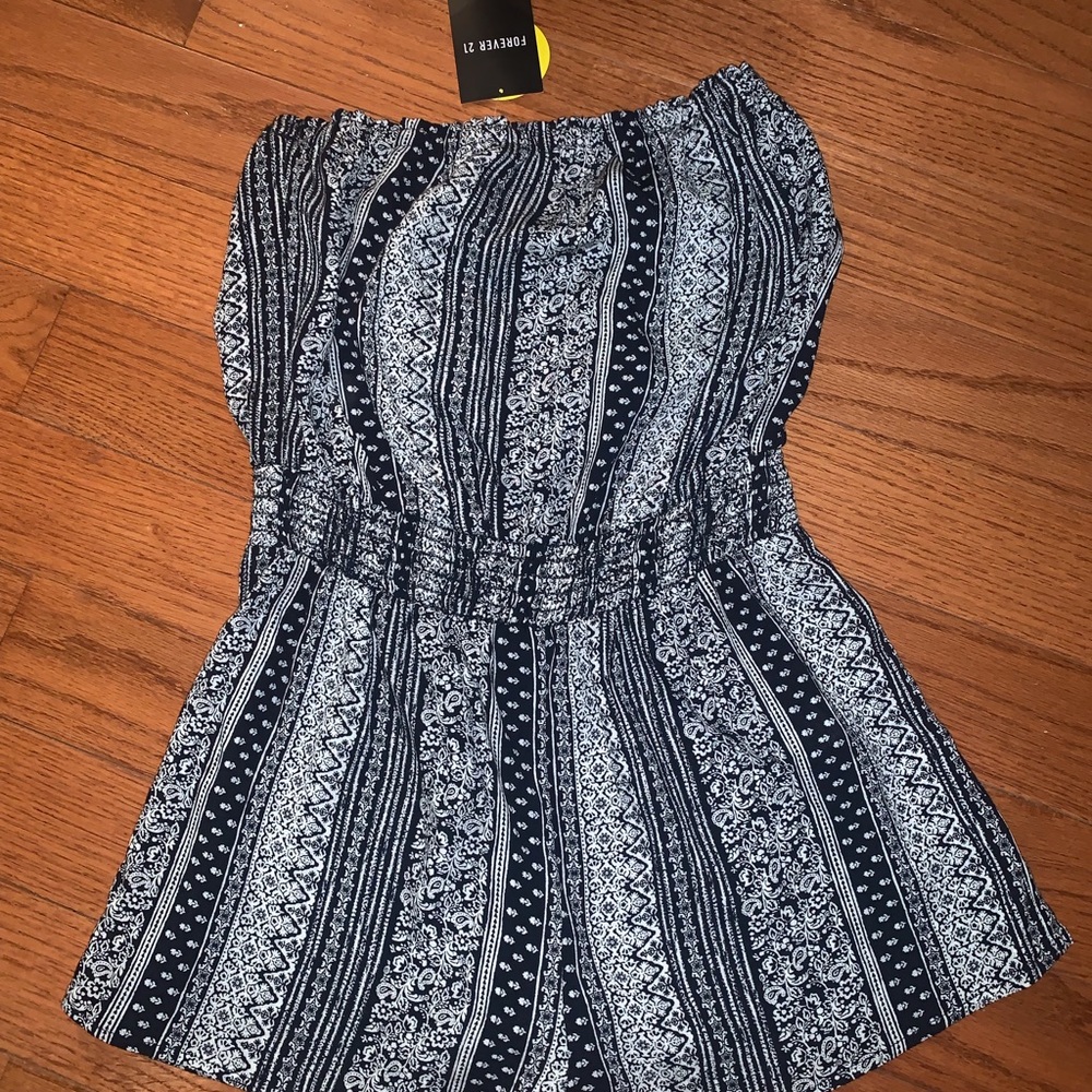 Strapless Romper